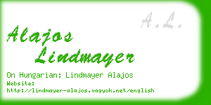 alajos lindmayer business card